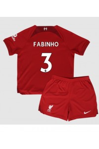 Liverpool Fabinho #3 Babytruitje Thuis tenue Kind 2022-23 Korte Mouw (+ Korte broeken)